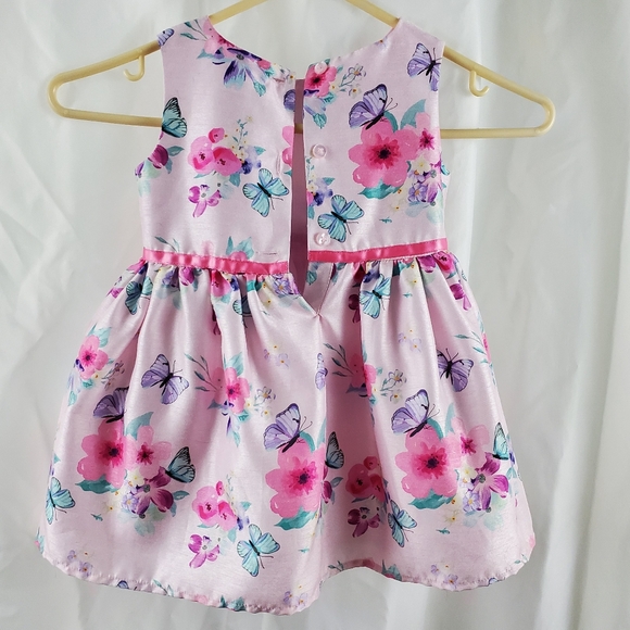 George Printed Dress, Pink Floral, 12-18 months - Picture 5 of 8